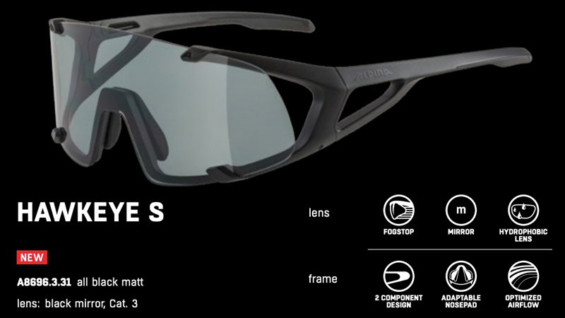 Cyklistické okuliare s vymeniteľnými sklami Alpina HAWKEYE S