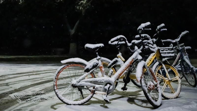 Jazdenie v zime na bicykli do práce
